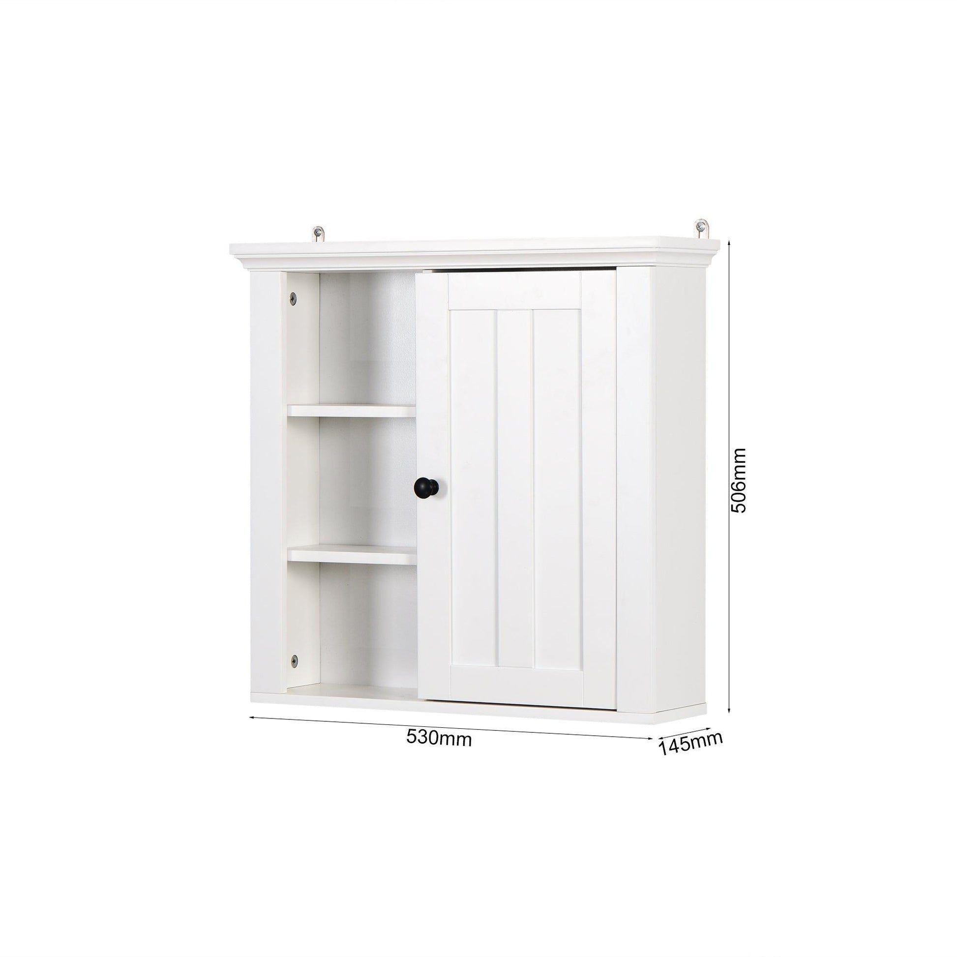Bathroom Wooden Wall Cabinet with a Door 20.86x5.71x20 inch FredCo