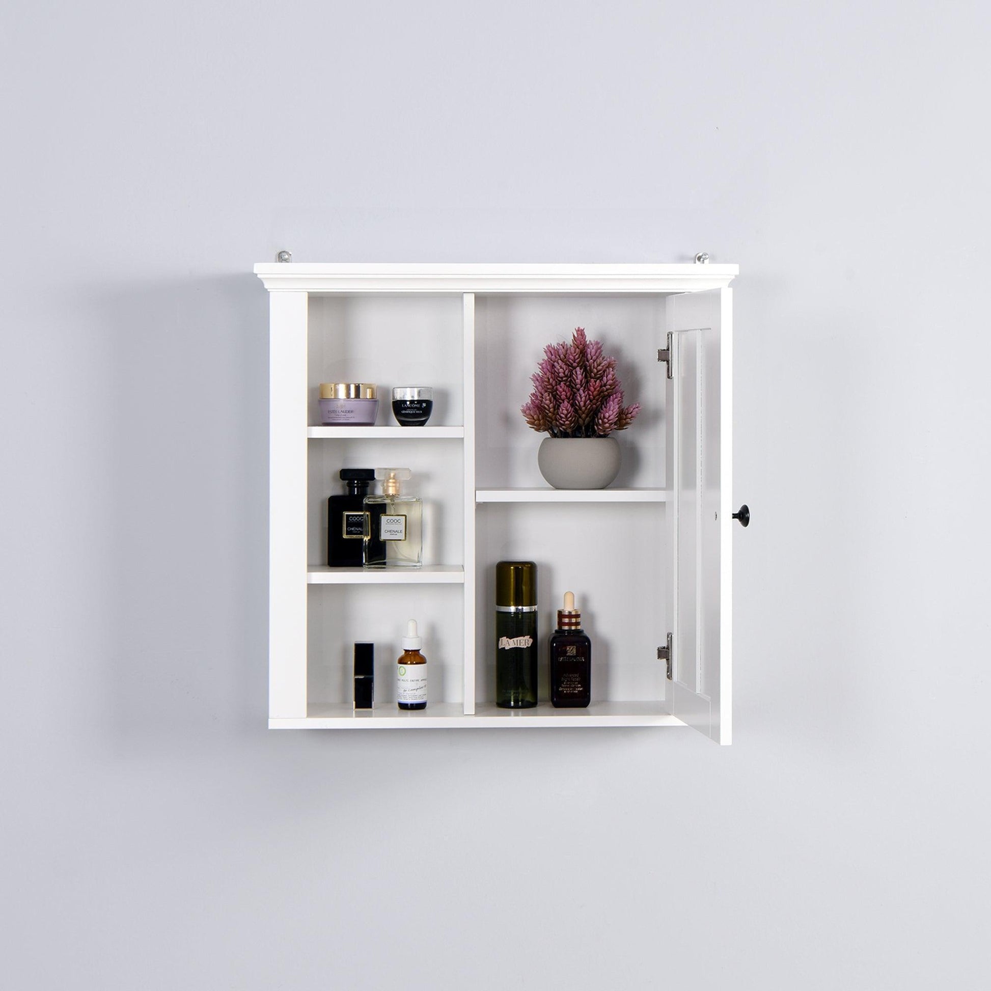 Bathroom Wooden Wall Cabinet with a Door 20.86x5.71x20 inch FredCo