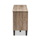 Beacon Modern and Contemporary Light Brown Wood 55-Inch TV Stand FredCo