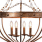 Beaded Empire Chandelier ZD6449-4OBS FredCo