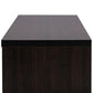 Beasley 70-Inch Dark Brown TV Cabinet with 2 Sliding Doors and Drawer FredCo