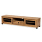 Beasley Modern and Contemporary Oak Brown Finished Wood 1-Drawer TV Stand FredCo
