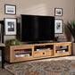 Beasley Modern and Contemporary Oak Brown Finished Wood 1-Drawer TV Stand FredCo