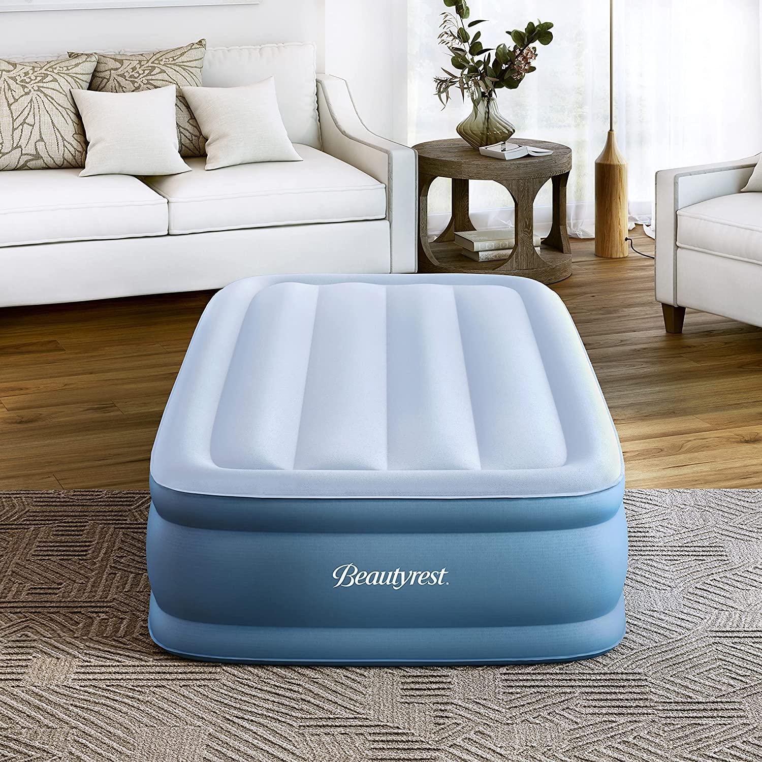 Beautyrest Sensarest 14" Twin Air Mattress with Inset Pump FredCo
