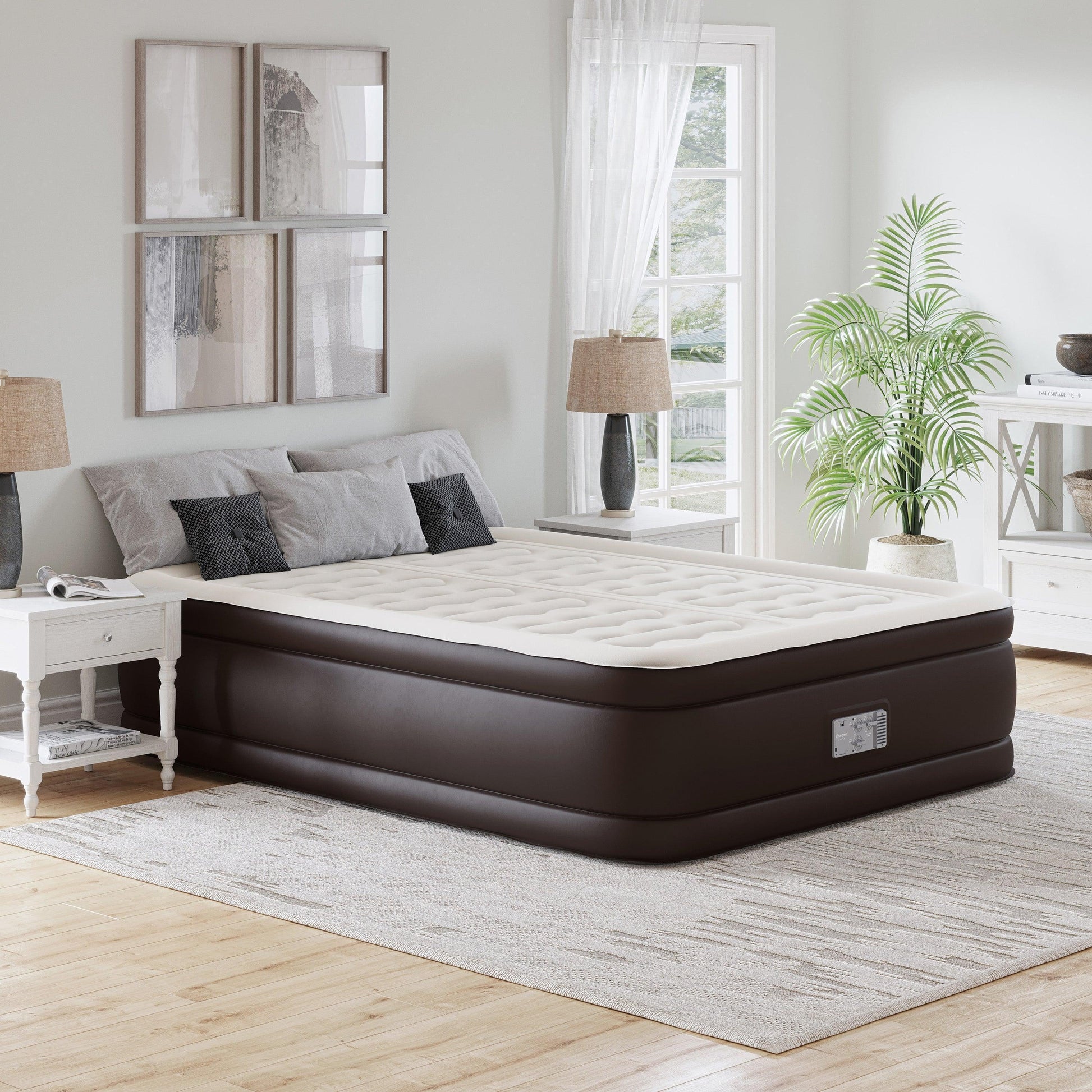 Beautyrest Silver Duet 18-inch Queen Air Mattress with 3 Adjustable Chambers AMZDT18QN FredCo