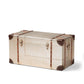 Bechet French Industrial Silver Metal Storage Trunk FredCo