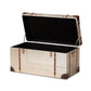Bechet French Industrial Silver Metal Storage Trunk FredCo