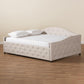 Becker Modern and Contemporary Transitional Beige Fabric Upholstered Queen Size Daybed FredCo