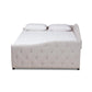 Becker Modern and Contemporary Transitional Beige Fabric Upholstered Queen Size Daybed FredCo