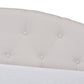 Becker Modern and Contemporary Transitional Beige Fabric Upholstered Twin Size Daybed with Trundle FredCo