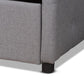 Becker Modern and Contemporary Transitional Grey Fabric Upholstered Full Size Daybed with Trundle FredCo