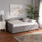 Becker Modern and Contemporary Transitional Grey Fabric Upholstered Queen Size Daybed FredCo