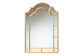 Bedivere Modern Glam and Luxe Antique Goldleaf Metal Accent Wall Mirror FredCo