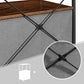 Bedside Table with 2 Fabric Drawers, Gray FredCo