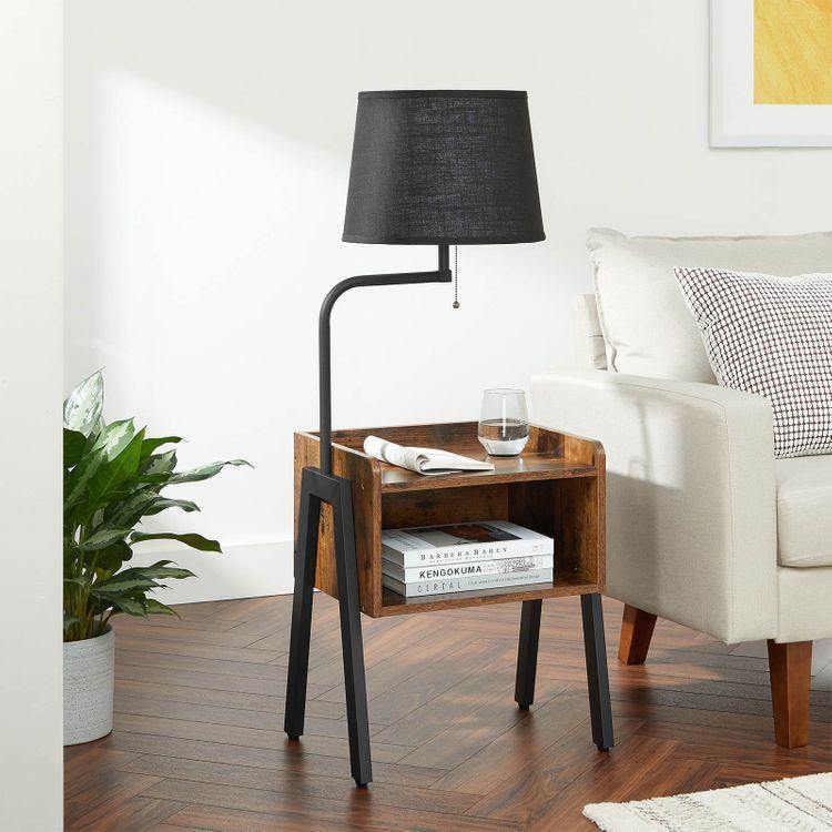 Bedside Table with Lamp FredCo