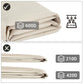 Beige Rectangular Patio Table Cover FredCo