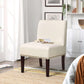 Beige Slipper Chair with Fabric Cover FredCo