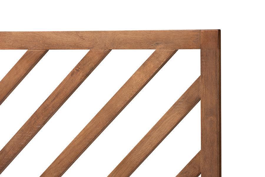 Belisma Modern and Contemporary Ash Walnut Finished Wood King Size Headboard FredCo