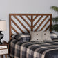Belisma Modern and Contemporary Ash Walnut Finished Wood King Size Headboard FredCo