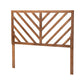 Belisma Modern and Contemporary Ash Walnut Finished Wood King Size Headboard FredCo