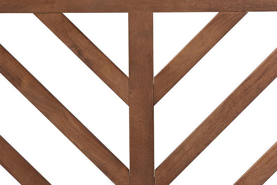 Belisma Modern and Contemporary Ash Walnut Finished Wood King Size Headboard FredCo