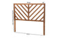 Belisma Modern and Contemporary Ash Walnut Finished Wood King Size Headboard FredCo