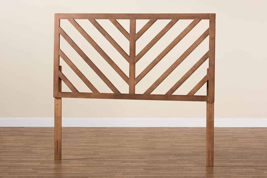 Belisma Modern and Contemporary Ash Walnut Finished Wood King Size Headboard FredCo