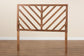 Belisma Modern and Contemporary Ash Walnut Finished Wood King Size Headboard FredCo