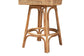 Bella Modern Bohemian Natural Brown Rattan Bar Stool FredCo