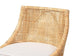 Bella Modern Bohemian Natural Brown Rattan Bar Stool FredCo