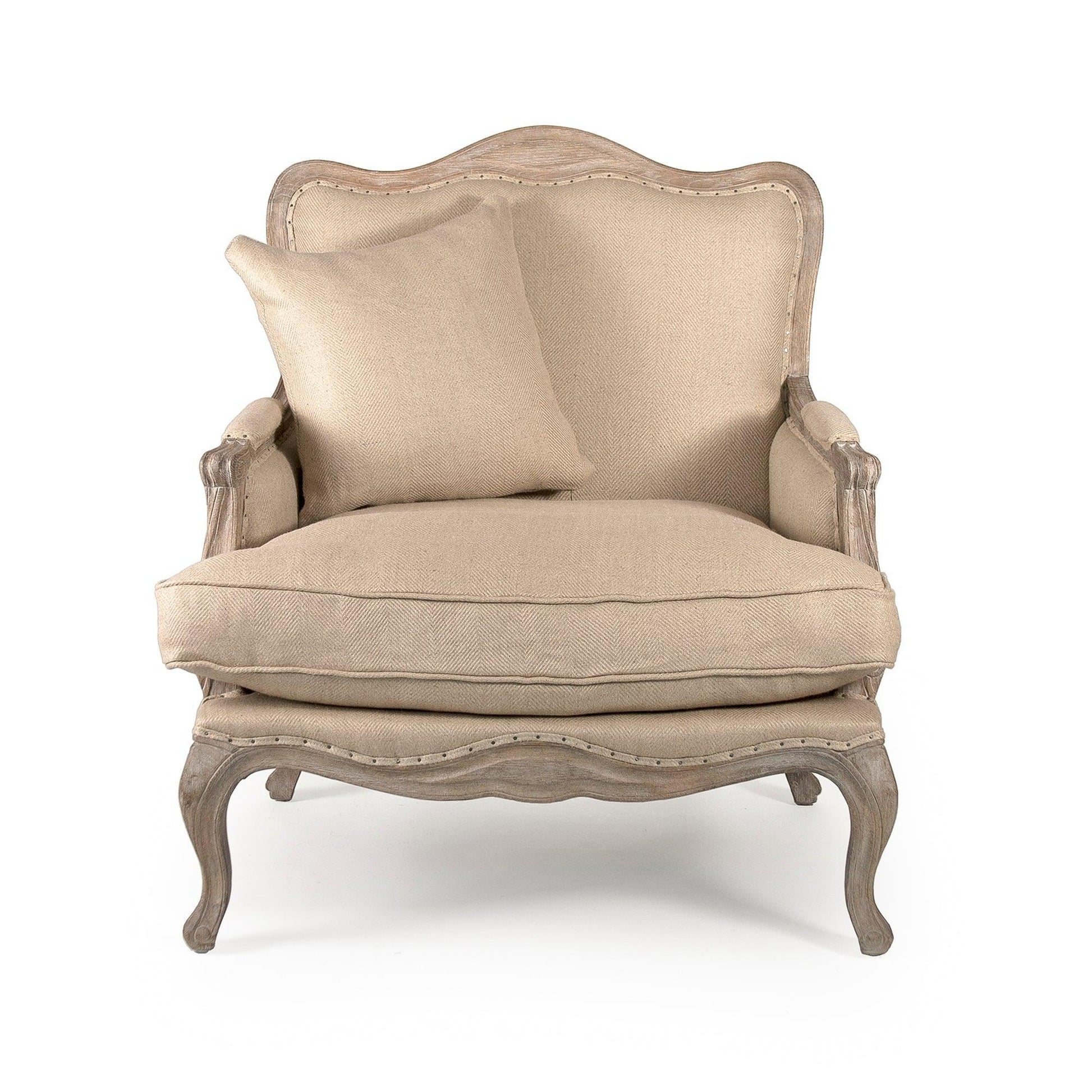 Belmont Club Chair CFH111 E272 Jute H009 FredCo