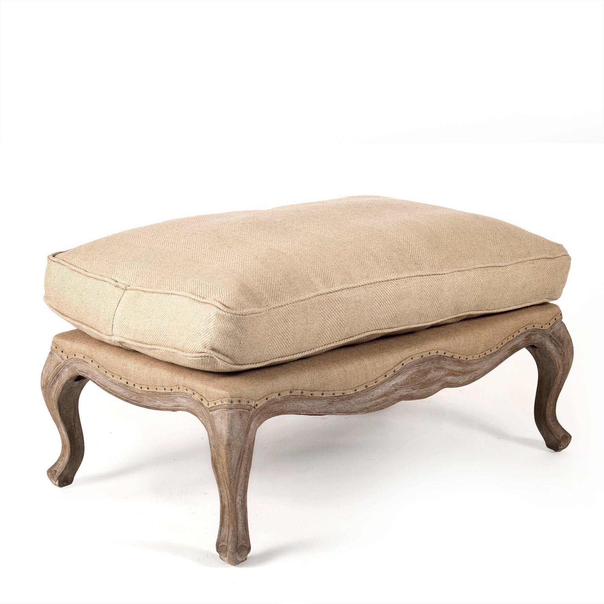 Belmont Ottoman CFH111-O E272 Jute H009 FredCo