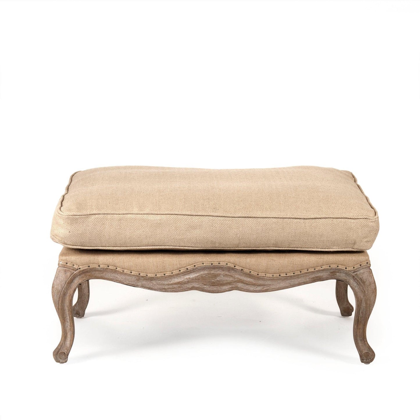 Belmont Ottoman CFH111-O E272 Jute H009 FredCo