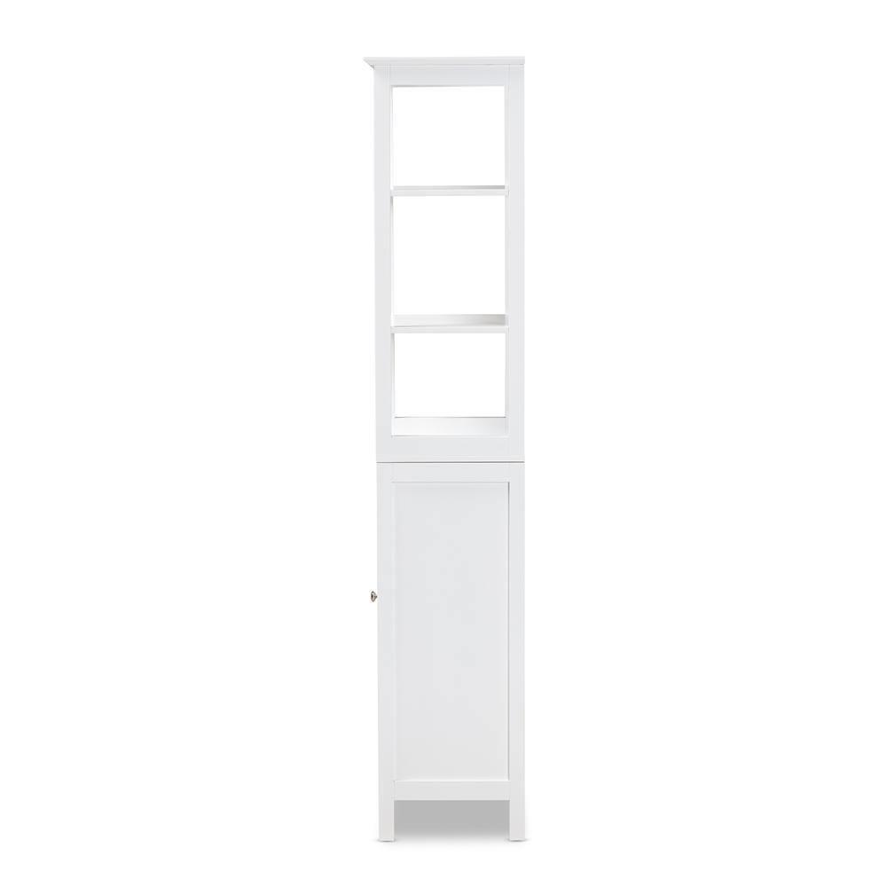 Beltran Modern and Contemporary White Finished Wood Bathroom Storage Cabinet FredCo