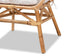 Benicia Modern Bohemian Natural Brown Rattan Dining Chair FredCo