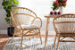 Benicia Modern Bohemian Natural Brown Rattan Dining Chair FredCo