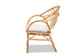 Benicia Modern Bohemian Natural Brown Rattan Dining Chair FredCo