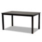 Bennett Modern and Contemporary Grey Fabric Upholstered and Dark Brown Finished Wood 6-Piece Dining Set FredCo