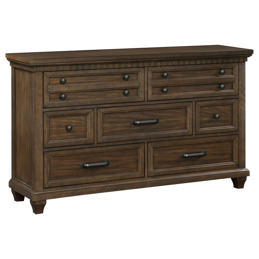 Bennington Rectangular Bedroom Set Acacia Brown Coaster California King, 4 Piece FredCo