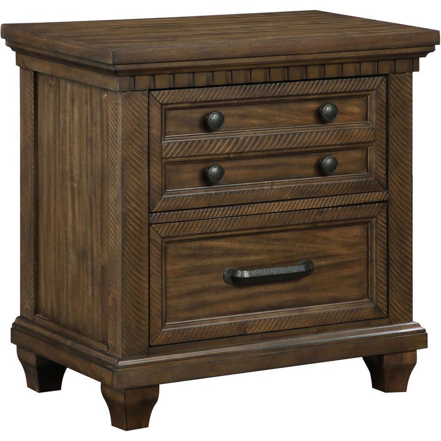 Bennington Rectangular Bedroom Set Acacia Brown Coaster California King, 5 Piece FredCo