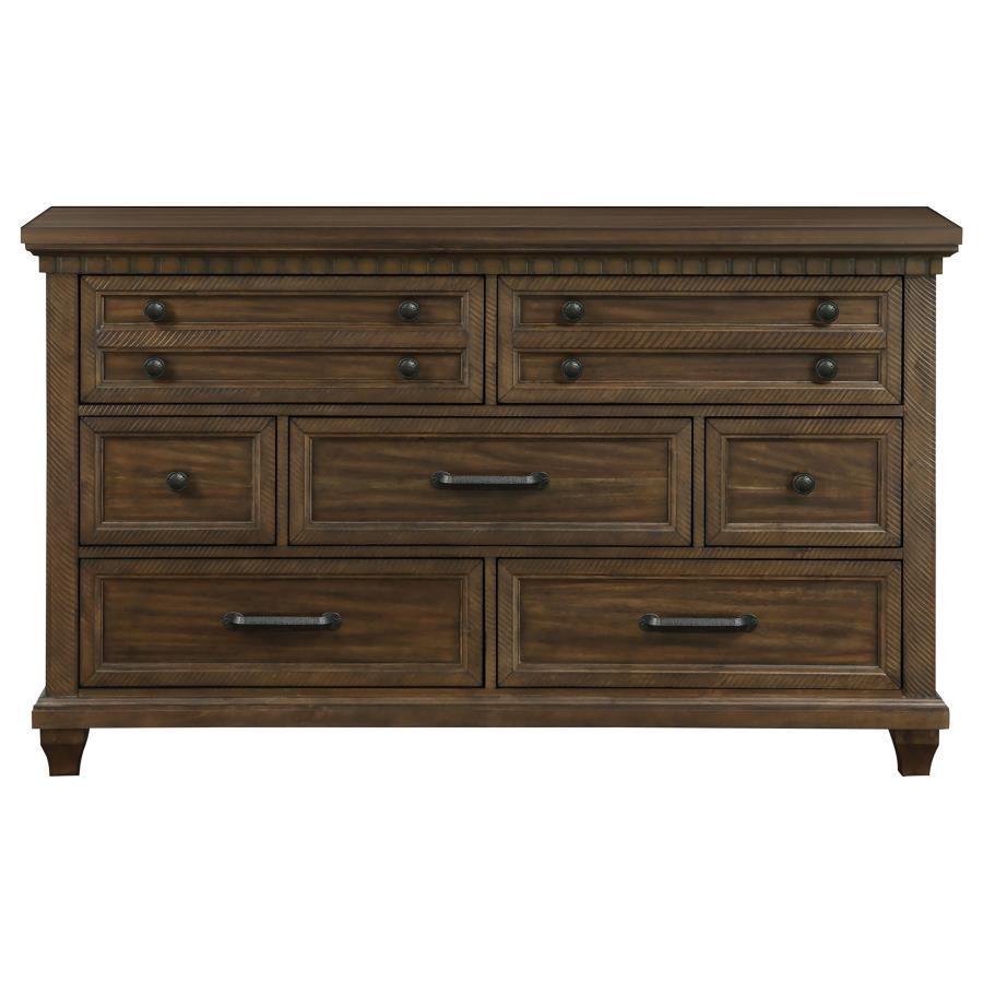Bennington Rectangular Bedroom Set Acacia Brown Coaster California King, 5 Piece FredCo