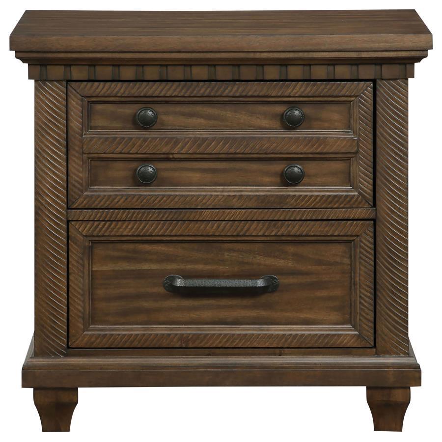 Bennington Rectangular Bedroom Set Acacia Brown Coaster Eastern King, 4 Piece FredCo