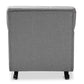 Bethany Modern and Contemporary Grey Fabric Upholstered Button-tufted Rocking Chair FredCo