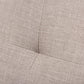 Bianca Mid-Century Modern Walnut Wood Light Grey Fabric Tufted 2-Seater Loveseat FredCo