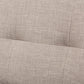 Bianca Mid-Century Modern Walnut Wood Light Grey Fabric Tufted 3-Seater Sofa FredCo