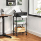 Black 3-Tier Printer Stand on Wheels FredCo