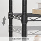 Black 3-Tier Printer Stand on Wheels FredCo