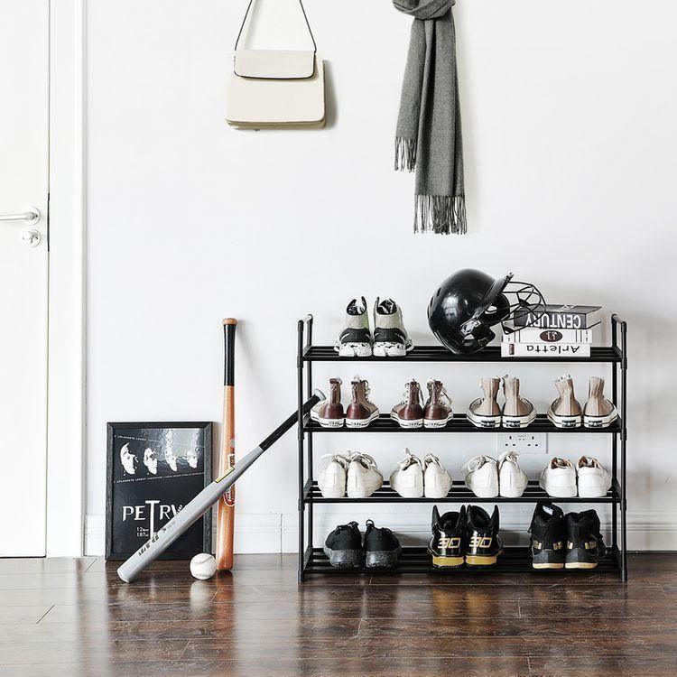 Black 4 Tier Shoe Organizer FredCo