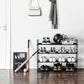 Black 4 Tier Shoe Organizer FredCo
