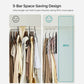 Black 5-Bar Pants Hangers, Pack of 6 FredCo